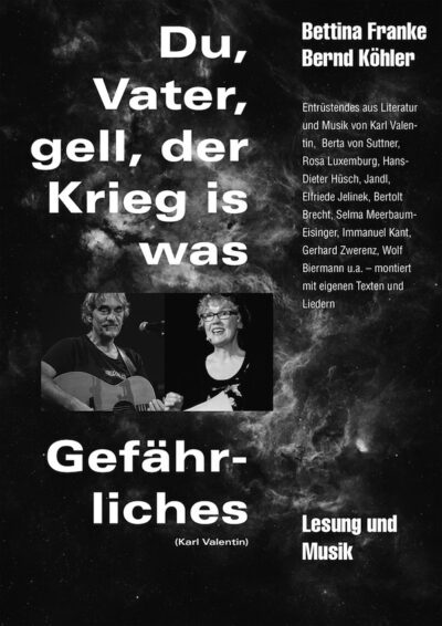 Du, Vater, gell, der Krieg is was Gefährliches